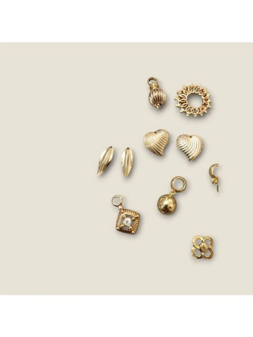 Bulk Lot of Gold Tone Charms
